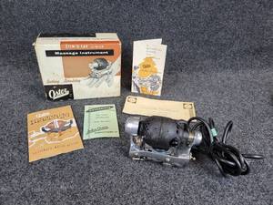 lot 451 image: Vintage Oster Electric Personal Massager with Original Box