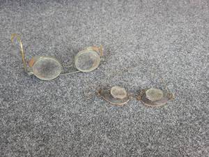 lot 438 image: (2) Antique Pairs of Safety Glasses - Steampunk