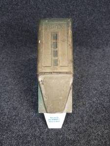 lot 443 image: Vintage AJAX Tin Wall-Mount Paper Cup Dispenser with Cups