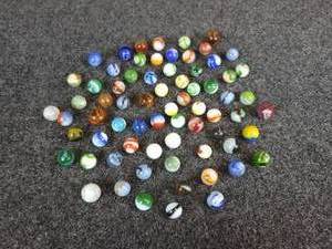 lot 457 image: (70) Assorted Vintage Marbles