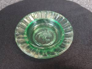 lot 500 image: Vintage MGM Grand CasinoHotel Green Glass Ash Tray