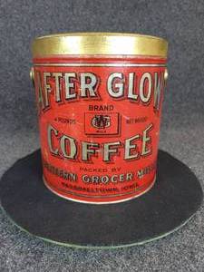 lot 547 image: Vintage 4# After Glow Coffee Can - Marshalltown, IA