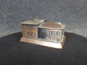 lot 612 image: Vintage Metal Home Coin Bank - Home Savings Association Sioux Falls, SD