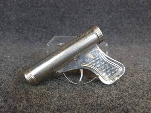 lot 616 image: ca 1930s Tin Toy Gun Flashlight
