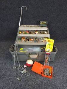 lot 530 image: Tackle Box FULL of Tackle  Gaff Hook