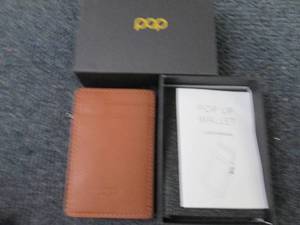 lot 80 image: Pop Up Card Holder Genuine Leather ...