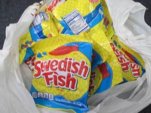 lot 117 image: 12- 3.7 oz Bags Swedish Fish...