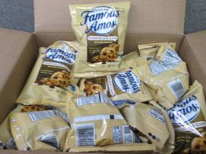 lot 126 image: Case of 42-2 oz Pouches Famous Amos...