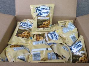 lot 128 image: Case of 42-2 oz Pouches Famous Amos...