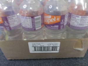 lot 163 image: 12- 24 oz Bottles Propel Lemon Blac...