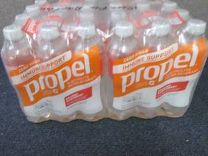 lot 164 image: 24- 16.9 oz Bottles Propel Orange R...