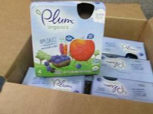 lot 168 image: 6- 4pks Plum Organics Applesauce Ma...