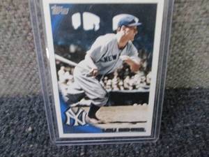 lot 187 image: 2010 Topps Lou Gehrig Card...