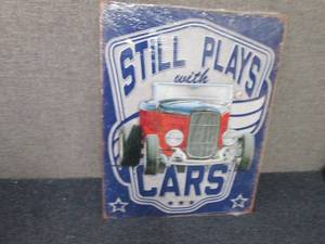lot 203 image: 12.5 x 16 inch Metal Garage Sign...