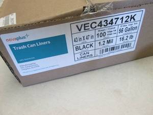 lot 216 image: Open Case 56 Gallon 43x47 inch Tras...
