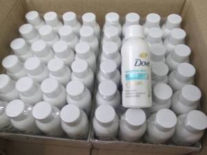 lot 239 image: Case of 48- 1.8 oz Bottles Dove Sen...