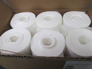 lot 258 image: Case of 6 Rolls Solution Wipe Spunl...