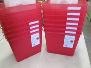 lot 280 image: 14 Covidien Medium Sharps Container...