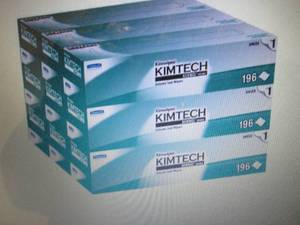 lot 300 image: Kimtech Dry Wipe, White, Box, 1-Ply...