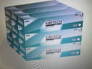lot 302 image: Kimtech Dry Wipe, White, Box, 1-Ply...