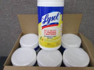 lot 308 image: LYSOL Disinfecting Wipes Canister,...