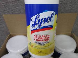 lot 309 image: LYSOL Disinfecting Wipes Canister,...