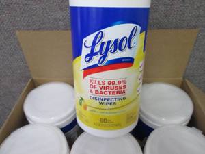 lot 311 image: LYSOL Disinfecting Wipes Canister,...