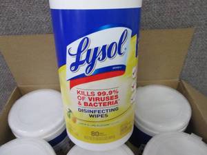 lot 312 image: LYSOL Disinfecting Wipes Canister,...