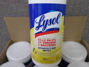 lot 313 image: LYSOL Disinfecting Wipes Canister,...