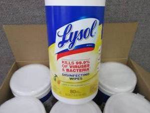 lot 314 image: LYSOL Disinfecting Wipes Canister,...