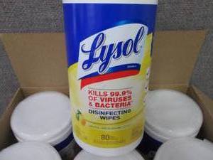 lot 315 image: LYSOL Disinfecting Wipes Canister,...