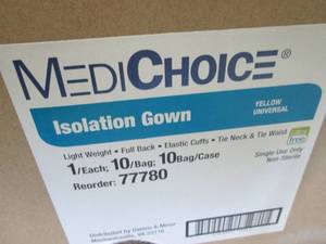 lot 350 image: Case of 100 MedichoiceYellow Isolat...