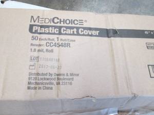 lot 359 image: Roll of 50 Medichoice Cart Covers 4...