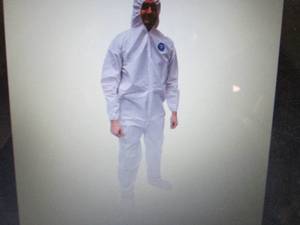 lot 367 image: Case of 25 Impervious Coveralls wit...
