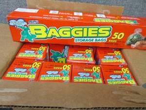 lot 386 image: Case of 12-50 ct boxes Hefty Gallon...