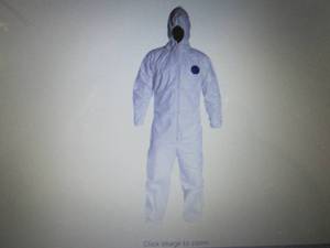 lot 391 image: Tyvek Hooded Disposable Coveralls, ...