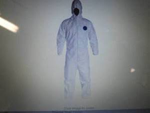 lot 392 image: Tyvek Hooded Disposable Coveralls, ...