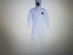 lot 393 image: Tyvek Hooded Disposable Coveralls, ...