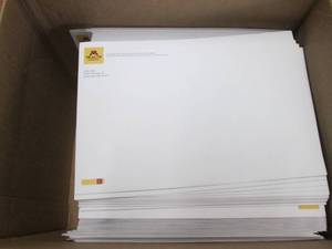 lot 422 image: Box of Branded 6.5x9.5 Envelopes...