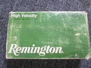 lot 28 image: box of remington high velocity 8mm ...