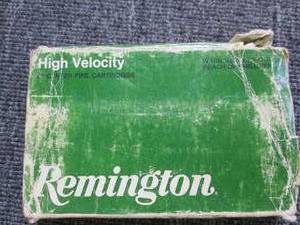 lot 33 image: box of remington  high velocity cen...