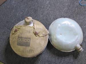 lot 37 image: 2 vintage girl scout canteens ...