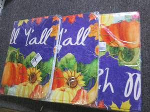 lot 75 image: 3 fall halloween rugs overstock...