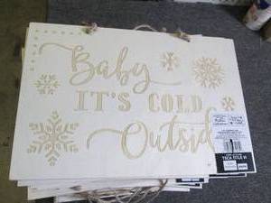 lot 161 image: 28 wooden signs ...