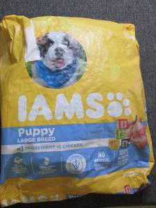 lot 234 image: 30.6lb bag of iams puppy large bree...