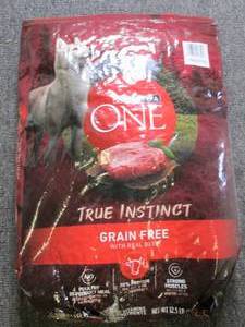 lot 236 image: 12.5lb purina one dog food open bag...