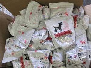 lot 246 image: box of 122 bags of nutro dog health...