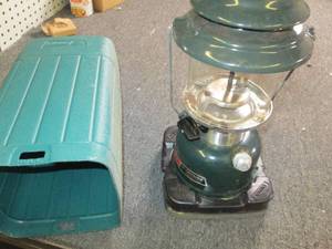 lot 256 image: coleman lantern in case ...
