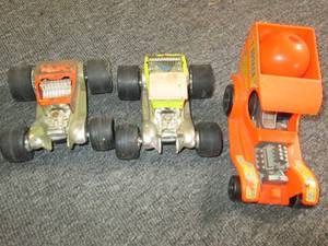 lot 264 image: 3 vintage cars 2 tonka metal cars a...