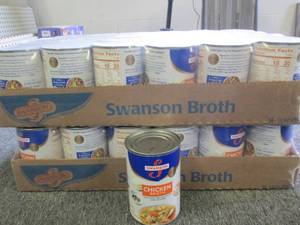 lot 378 image: 2 cases of 2414.5 oz cans of swans...